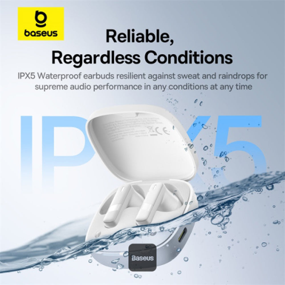 Handsfree Bluetooth Baseus Bowie E20, TWS, Hvid A00069700223-00