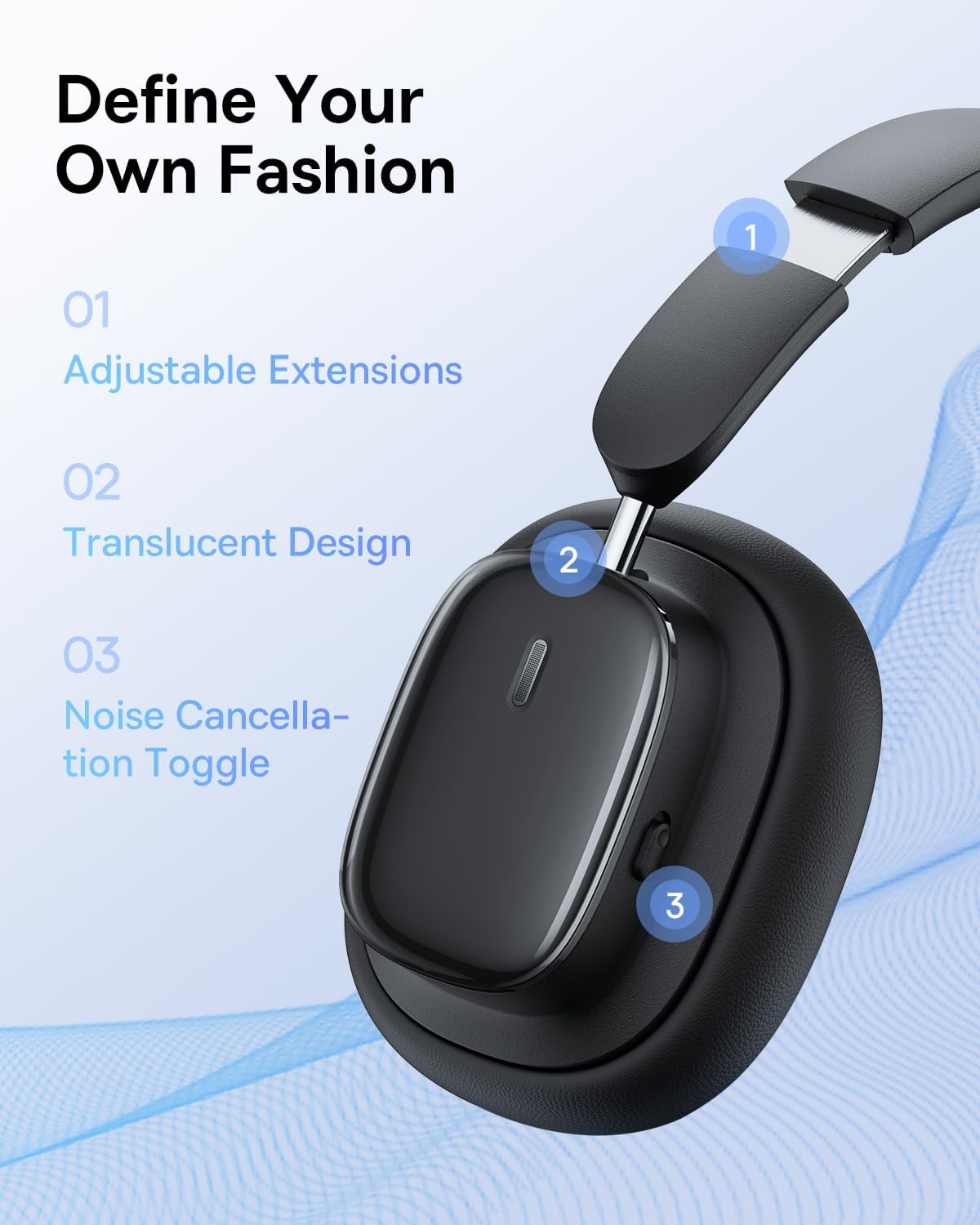 Baseus Bowie H1i Bluetooth Handsfree, A2DP, ANC, Black A00050402113-00