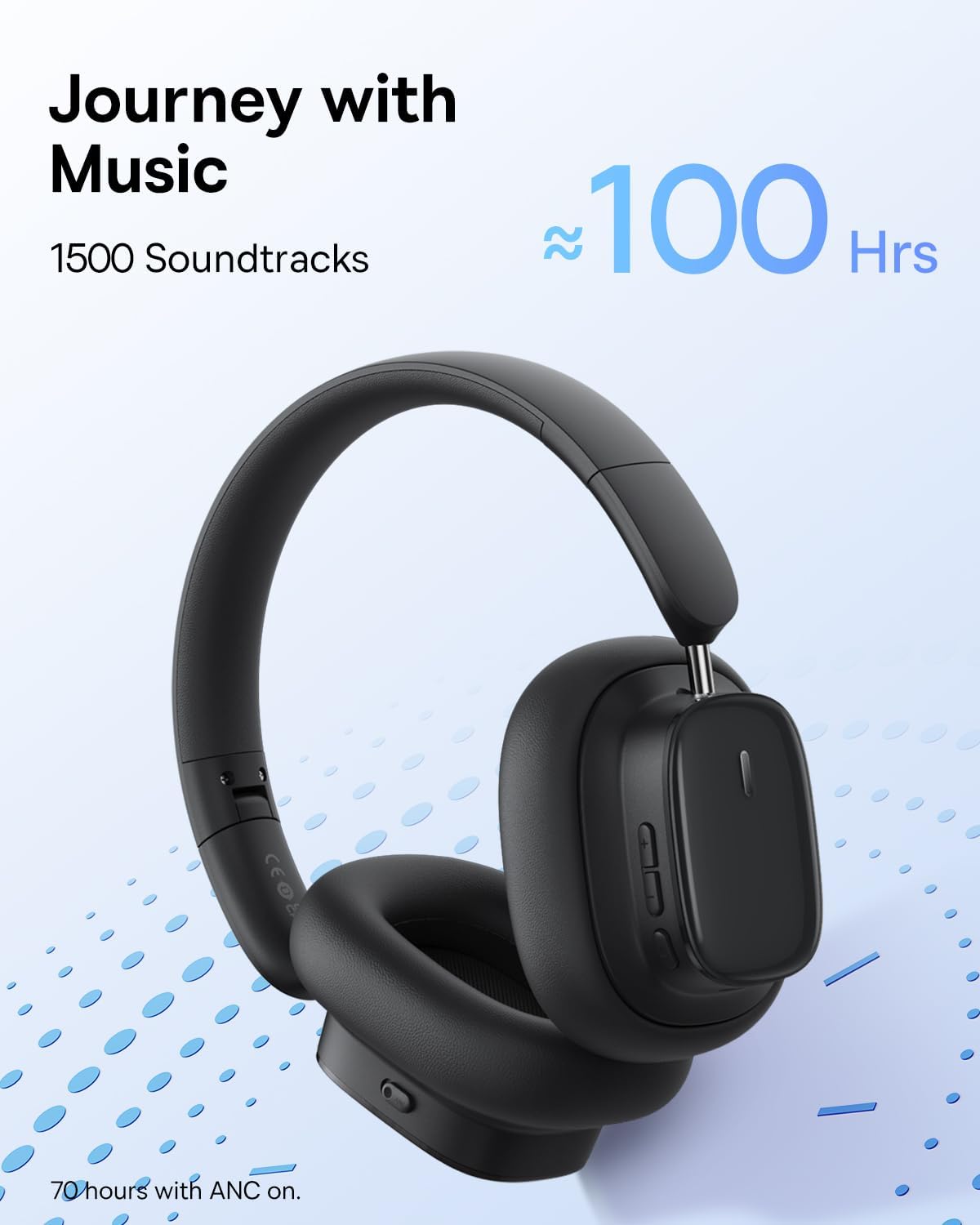 Baseus Bowie H1i Bluetooth Handsfree, A2DP, ANC, Black A00050402113-00