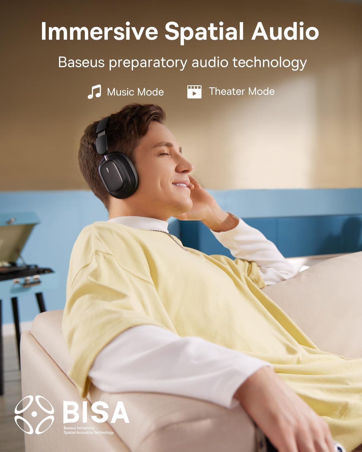 Baseus Bowie H1i Bluetooth Handsfree, A2DP, ANC, Black A00050402113-00