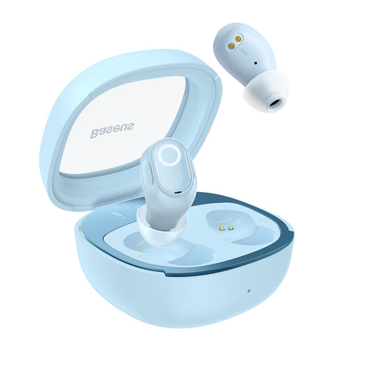Handsfree Bluetooth Baseus WM02+, TWS, Blå NGTW370303