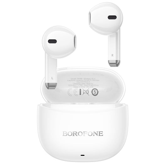 Handsfree Bluetooth Borofone BW88 Deep Rhyme, TWS, Hvid