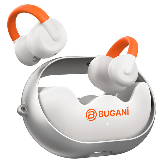 Bluetooth-handsfree Bugani Clip B21, TWS, Hvid