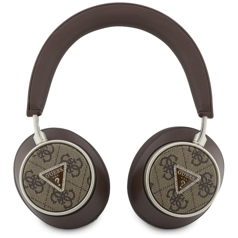 Handsfree Bluetooth Guess 4G Guld Trekant Logo, A2DP, Brun