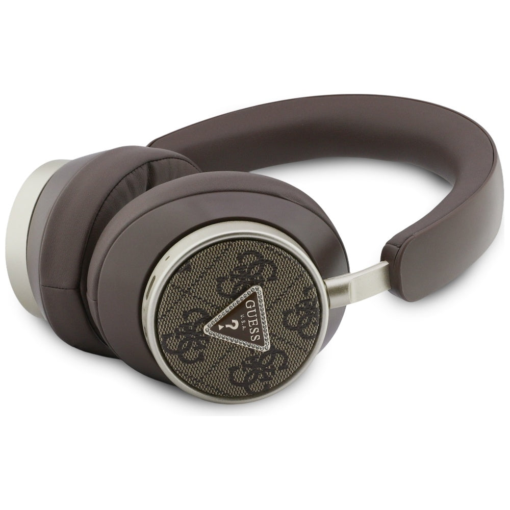 Handsfree Bluetooth Guess 4G Guld Trekant Logo, A2DP, Brun