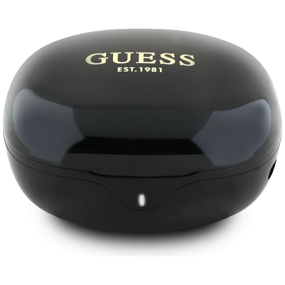 Handsfree Bluetooth Guess Flat Classic Logo Electroplated, TWS, Sort