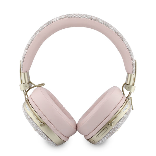 Handsfree Bluetooth Guess Metal 4G Script Logo, A2DP, Lyserød