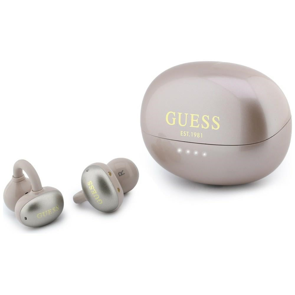 Handsfree Bluetooth Guess Metalisk Finish Elektropolerede Dele Klassisk, TWS, Lyserød