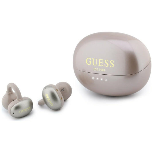 Handsfree Bluetooth Guess Metallic Finish Electroplated Parts Classic, TWS, Pink