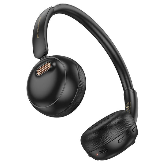 Handsfree Bluetooth HOCO W62, Sort