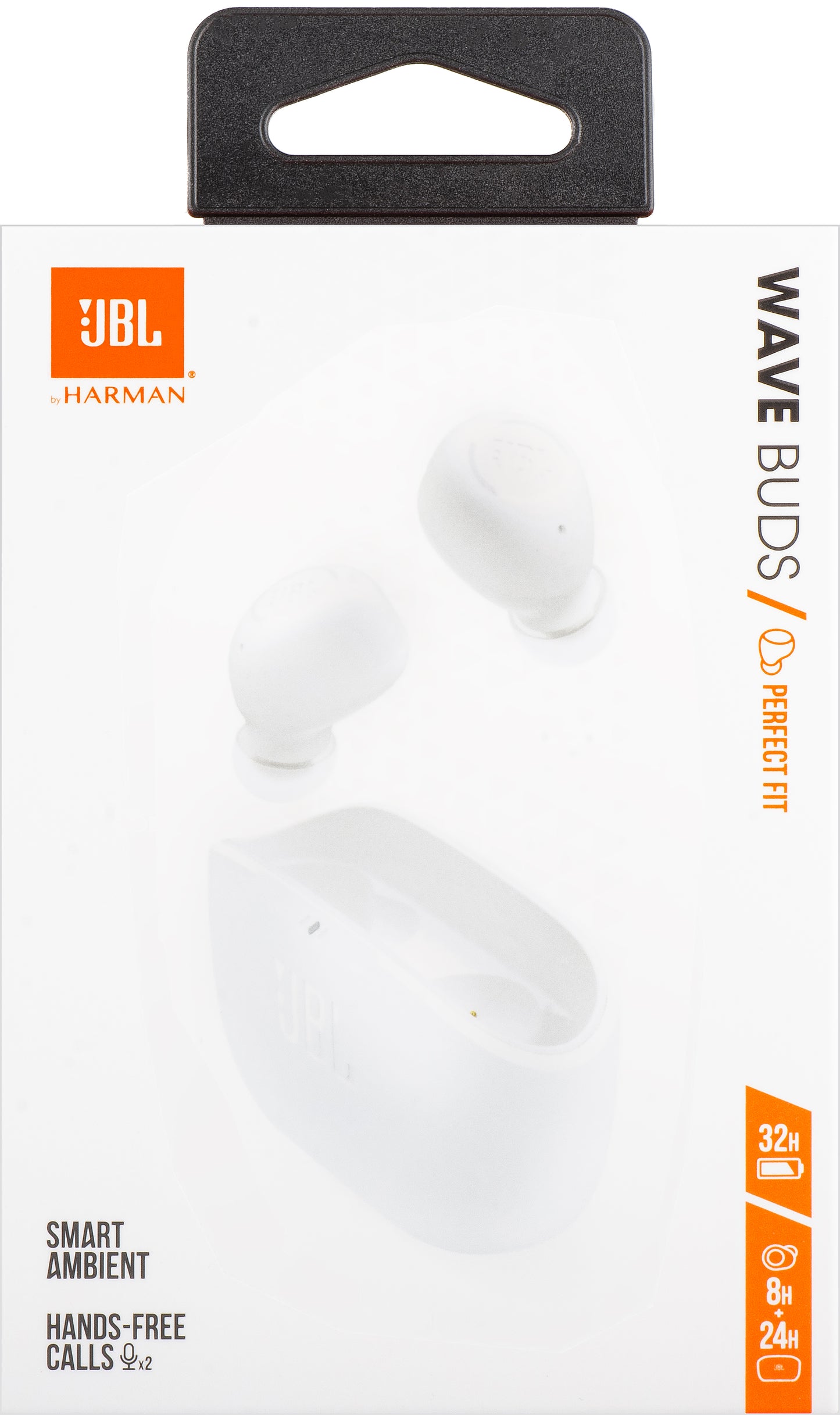 Håndfri Bluetooth JBL Wave Buds, TWS, Hvid JBLWBUDSWHT