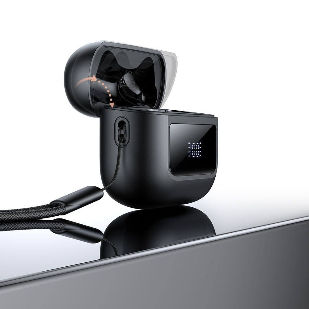 Handsfree Bluetooth McDodo HP-3290 B04 Display, TWS, Sort