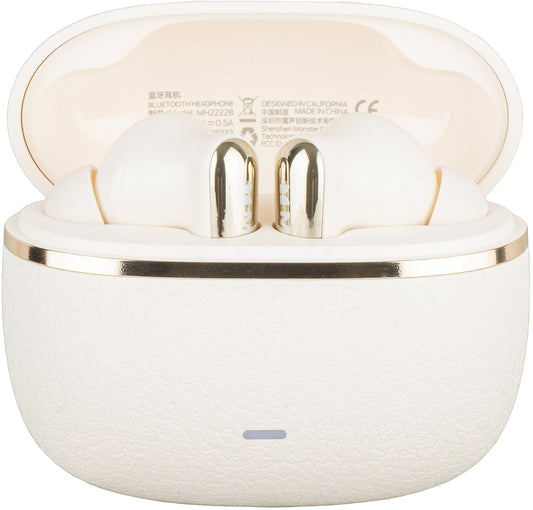 Handsfree Bluetooth Monster Clarity 200, TWS, ANC, Lys Creme