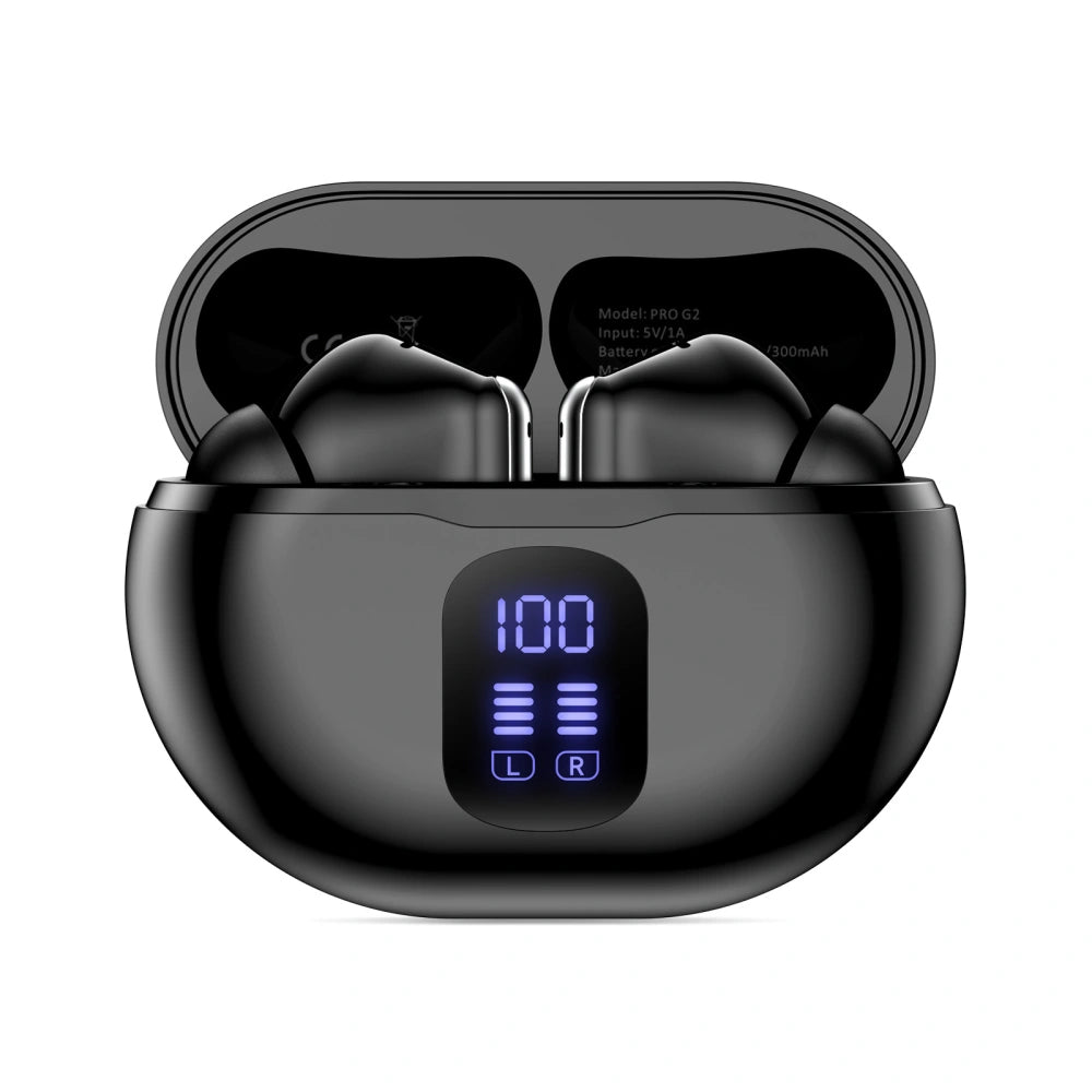 Handsfree Bluetooth Tech-Protect Ultraboost Pro G2, TWS, Sort