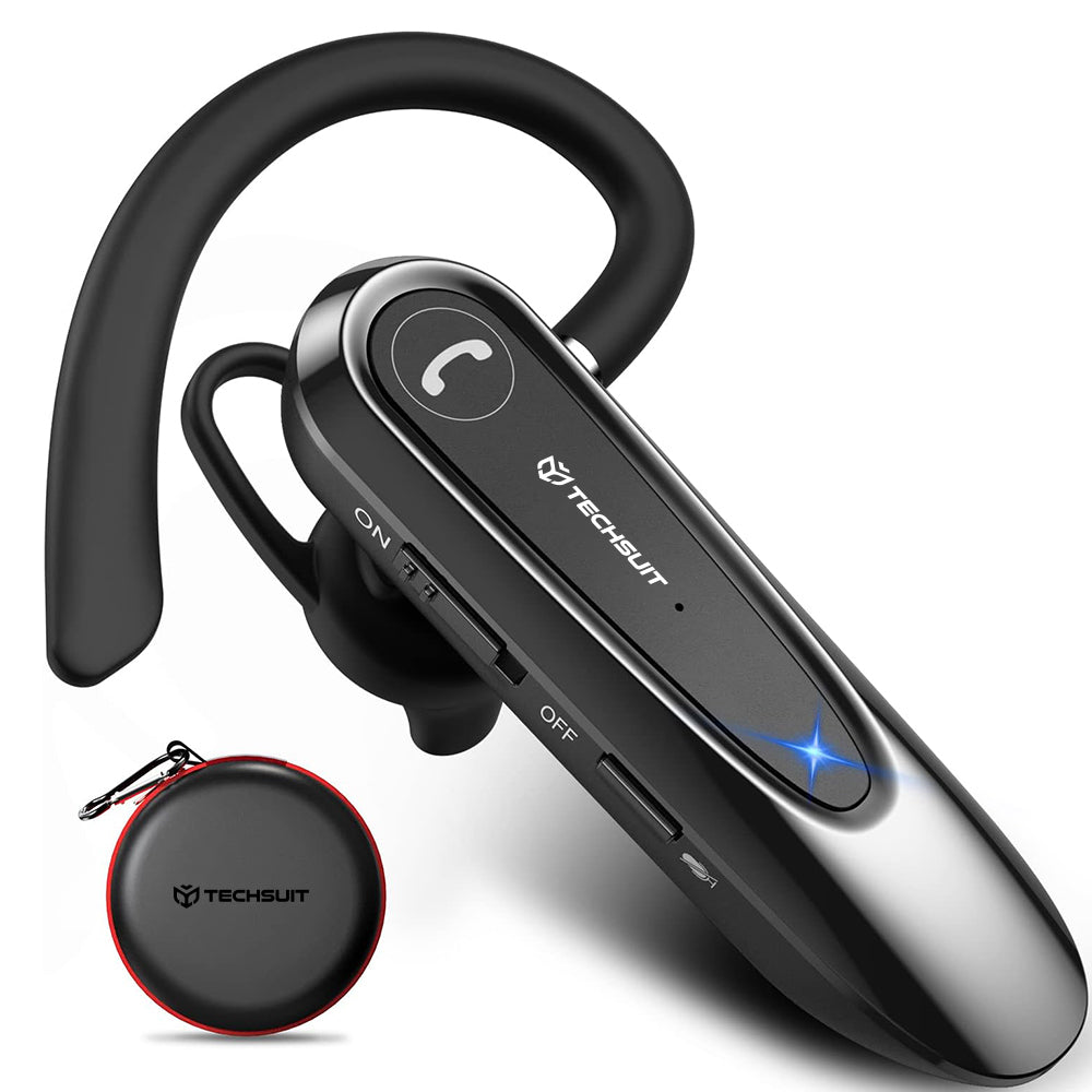 Handsfree Bluetooth Techsuit CB2 AirTalk, A2DP, Sort