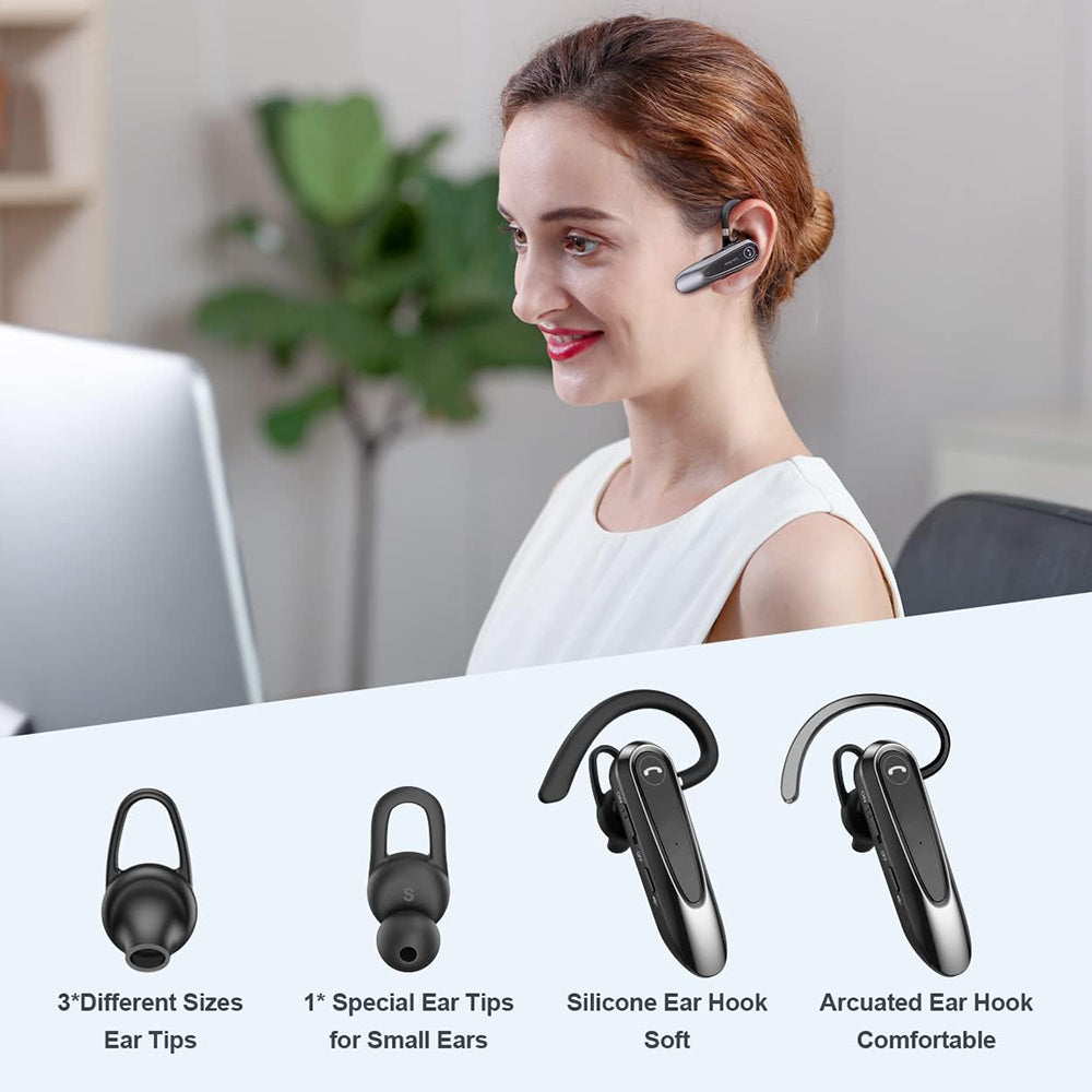 Handsfree Bluetooth Techsuit CB2 AirTalk, A2DP, Sort