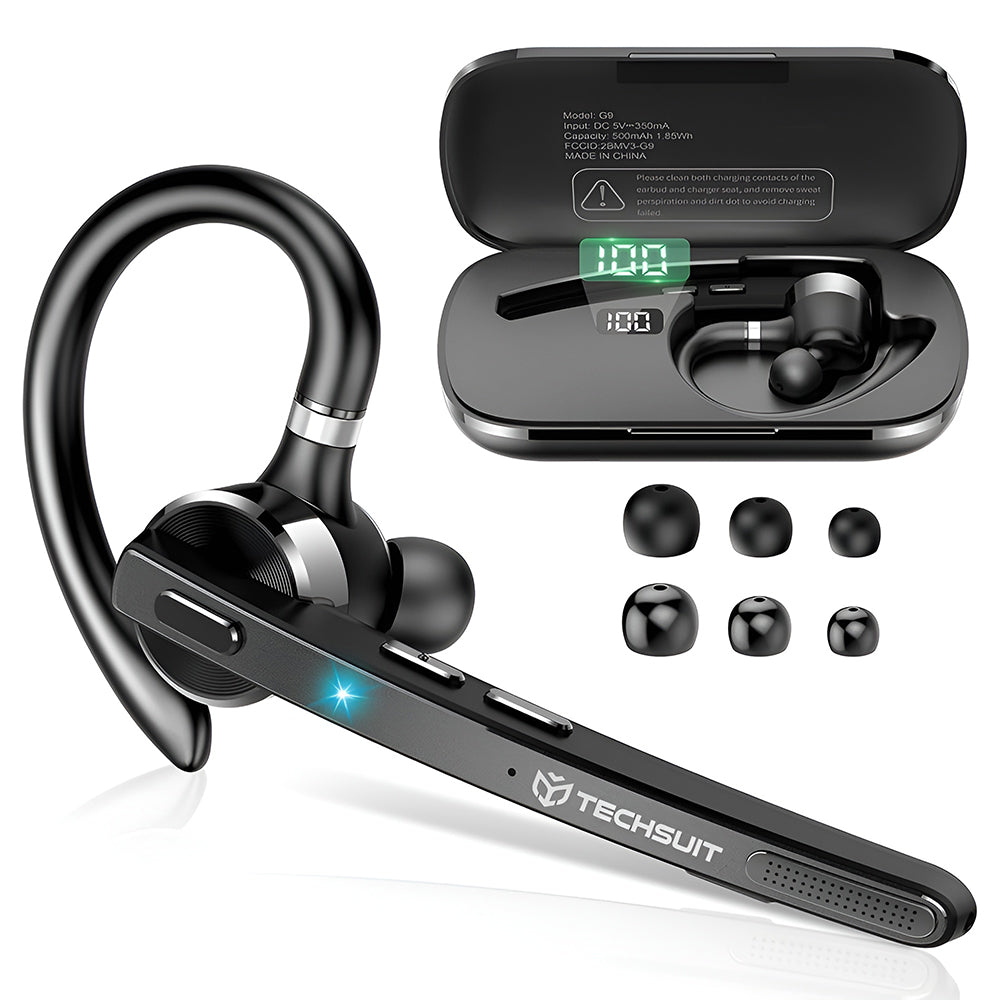 Handsfree Bluetooth Techsuit G9 TalkZen, A2DP, Sort