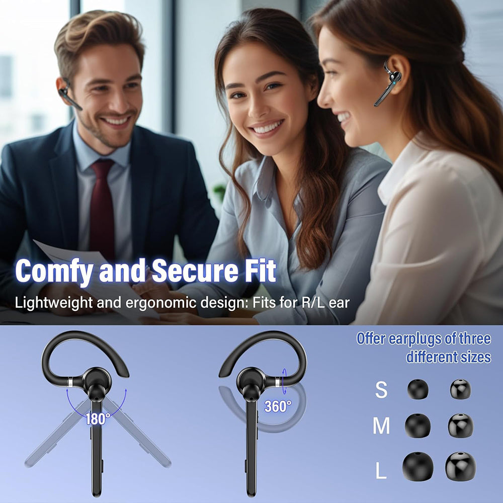 Handsfree Bluetooth Techsuit G9 TalkZen, A2DP, Sort