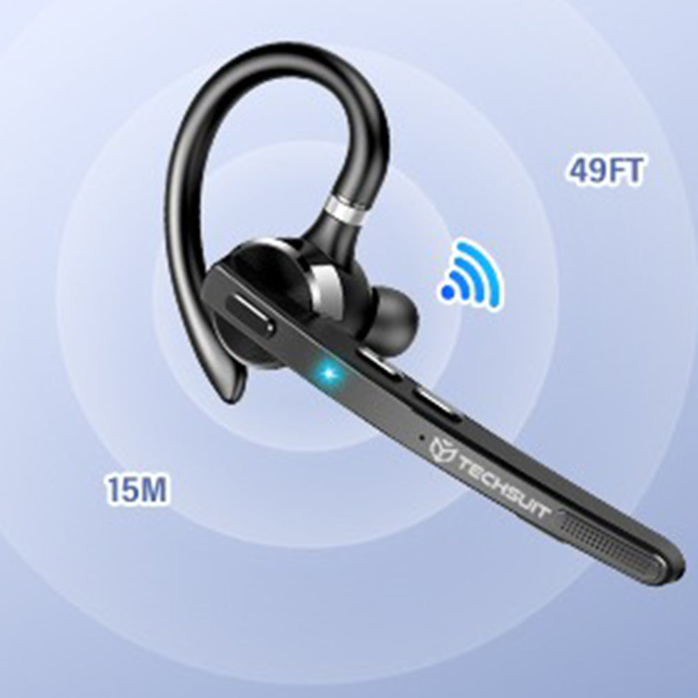 Handsfree Bluetooth Techsuit G9 TalkZen, A2DP, Sort