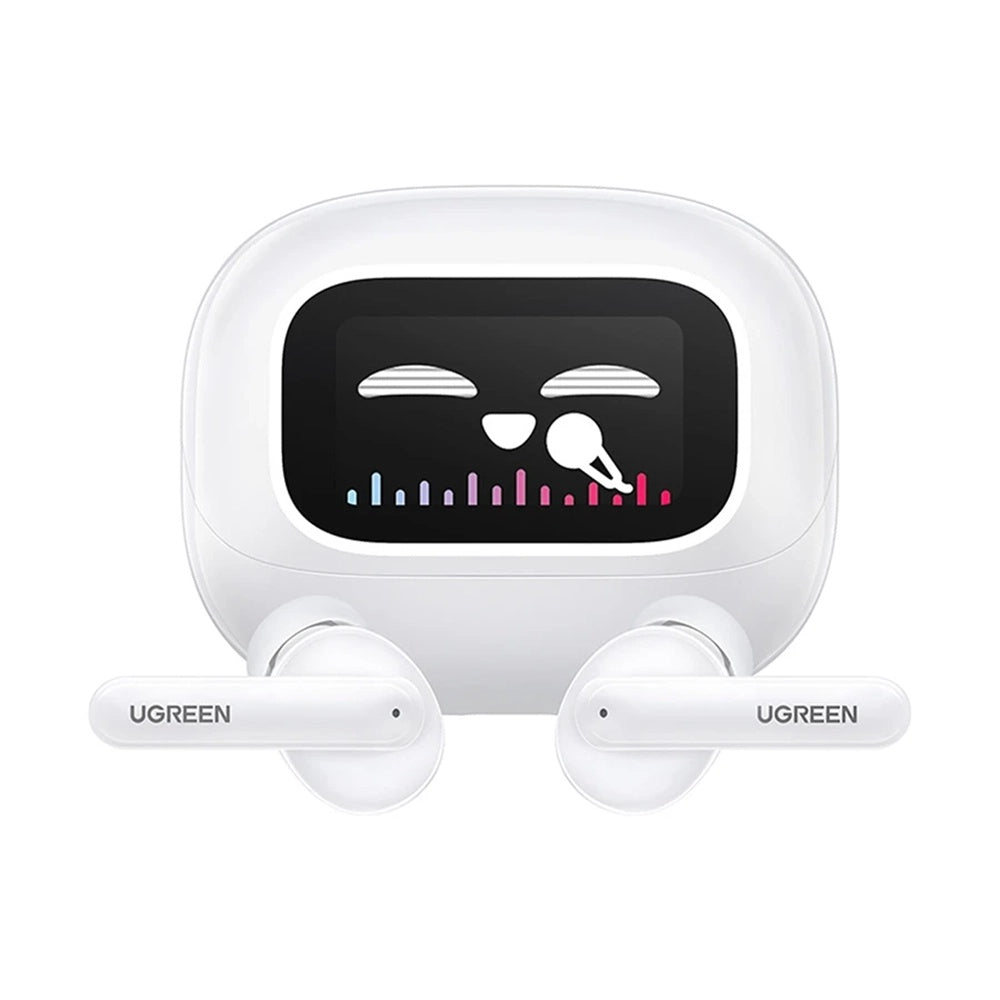 Handsfree Bluetooth UGREEN HiTune T6 Magic WS211, TWS, ANC, MultiPoint, Hvid