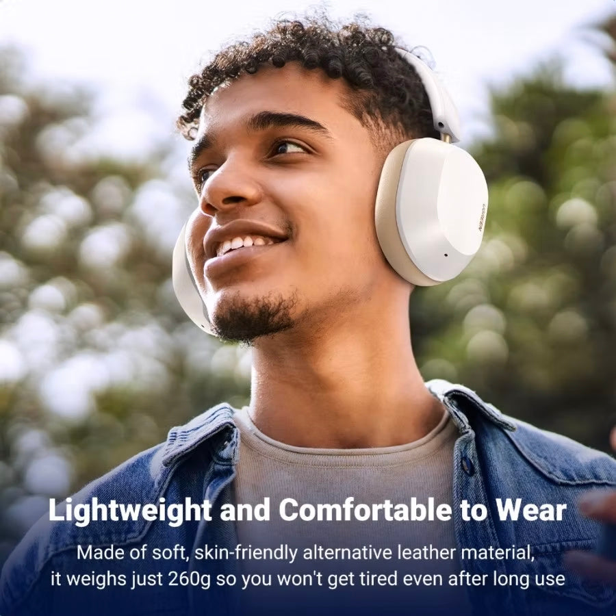 Handsfree Bluetooth UGREEN HiTune Max5C HP203, A2DP, ANC, Hvid