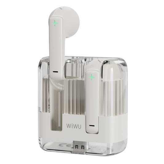 Håndfri Bluetooth WiWu T21, TWS, Hvid