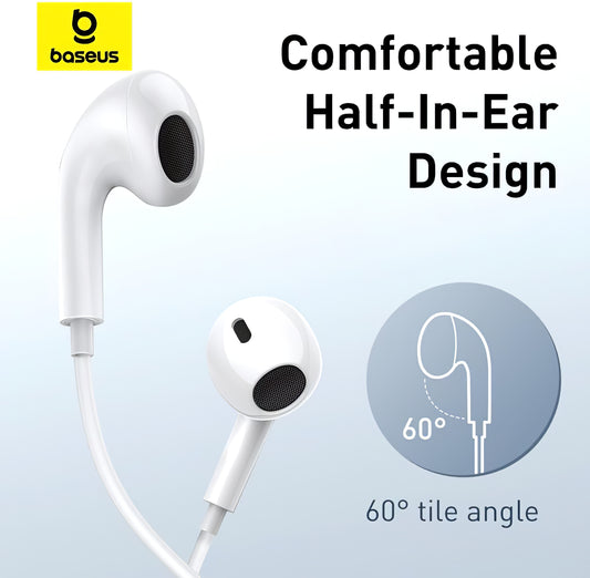 Håndfri USB-C Baseus Encok CZ17, hvid A00170000213-Z1