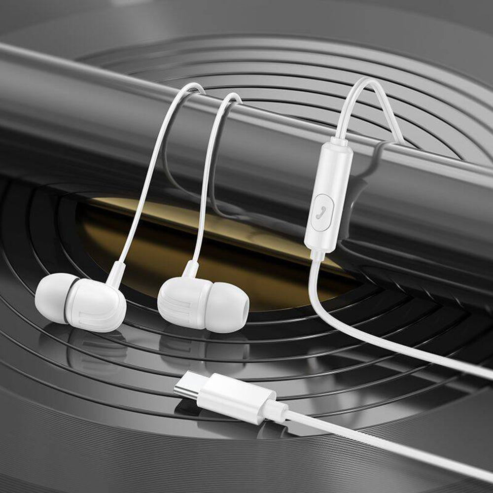 Handsfree USB-C Borofone BM77 Delicious, Sort
