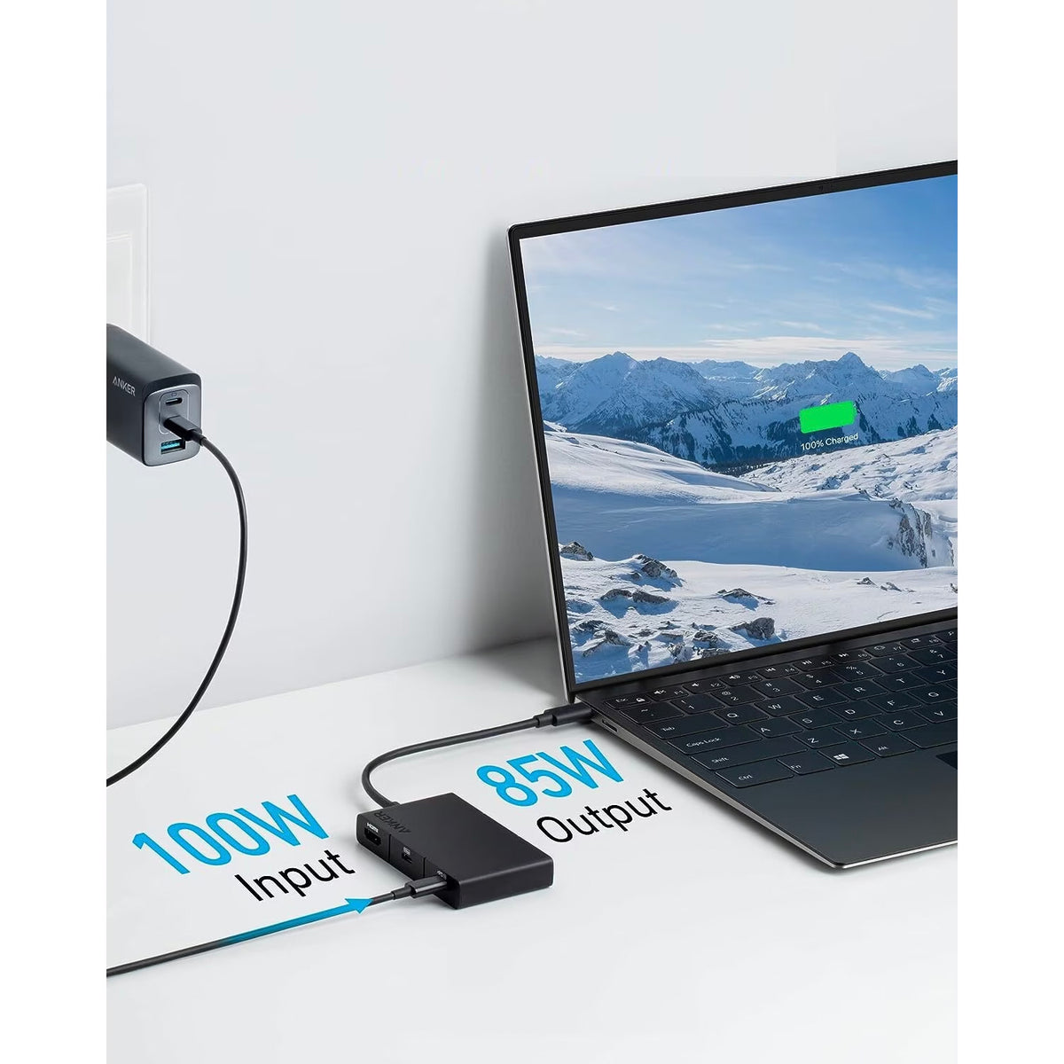 USB-C Hub Anker 332, 2 x USB-A - 2 x USB-C - 1 x HDMI, Sort A8356G11