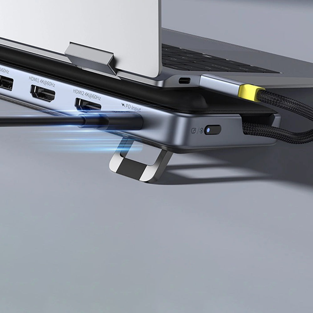 Hub USB-C Baseus EliteJoy EH3, 12in1, Grå B00051300111-00