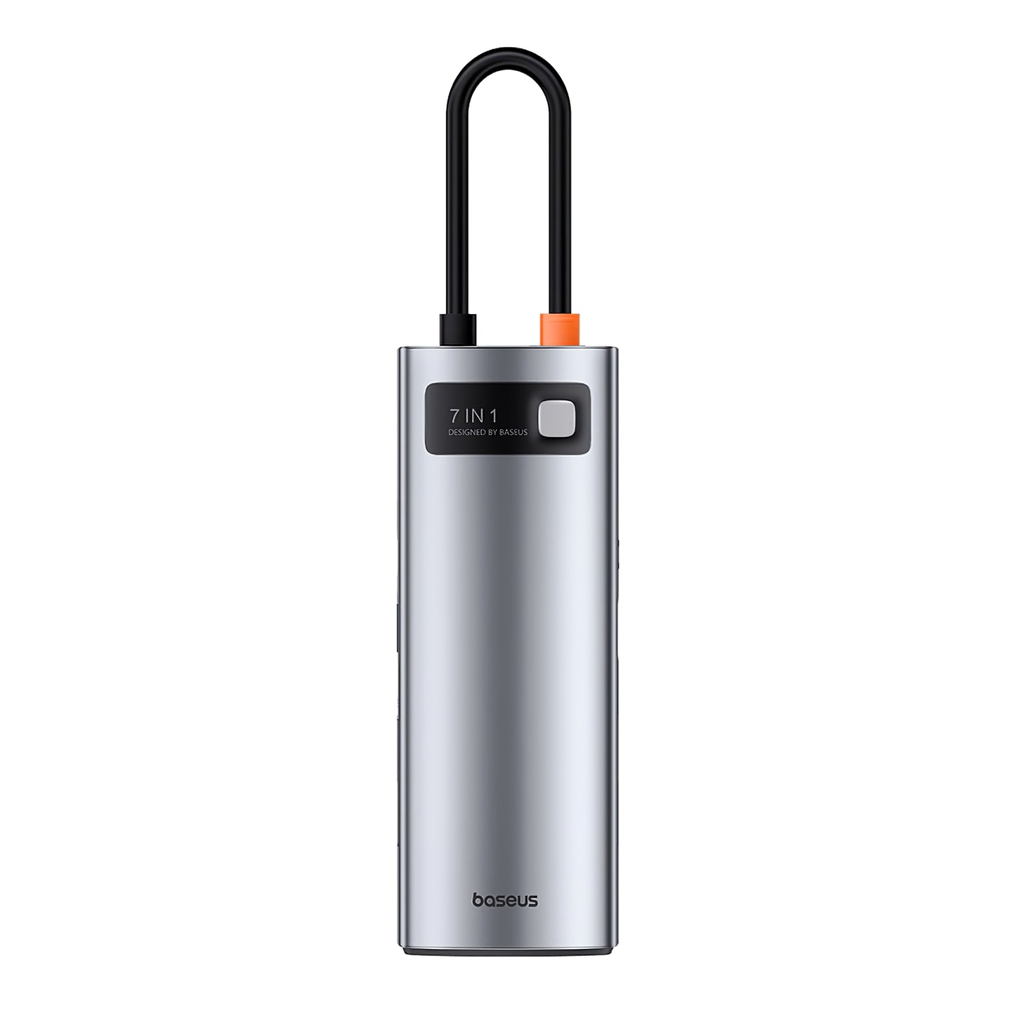 Baseus Joystar USB-C Hub, 3 x USB-A 3.0 - 1 x USB-C - 1 x HDMI - 1 x SD - 1 x microSD, Sølv B0003070881111-00