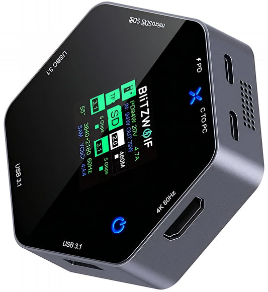 USB-C Hub BlitzWolf BW-TH16, 8i1, Grå