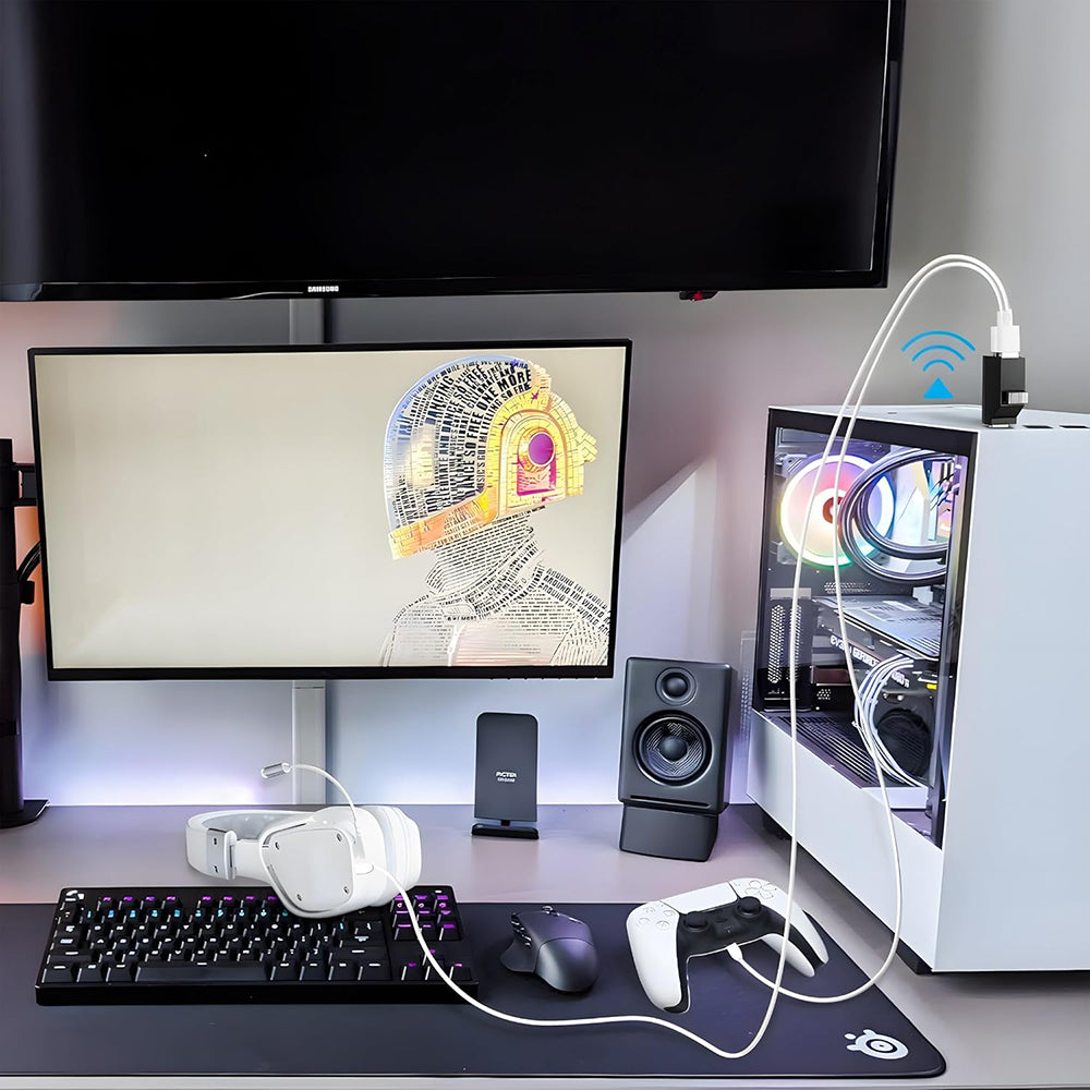 Hub USB-C Techsuit H10 EchoLink, 3in1, Sort