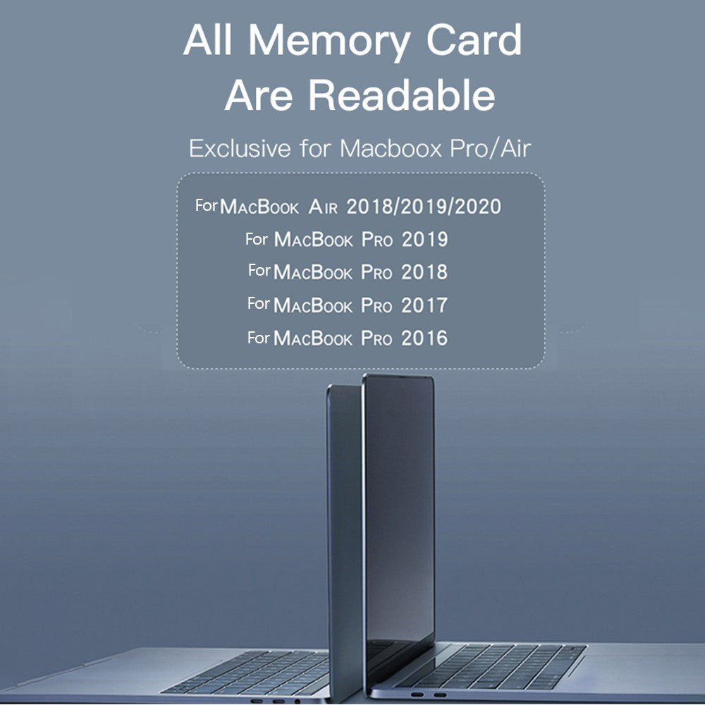 USB-C Hub Yesido HB10 til Apple MacBook Pro / Air Series, 6i1, Grå