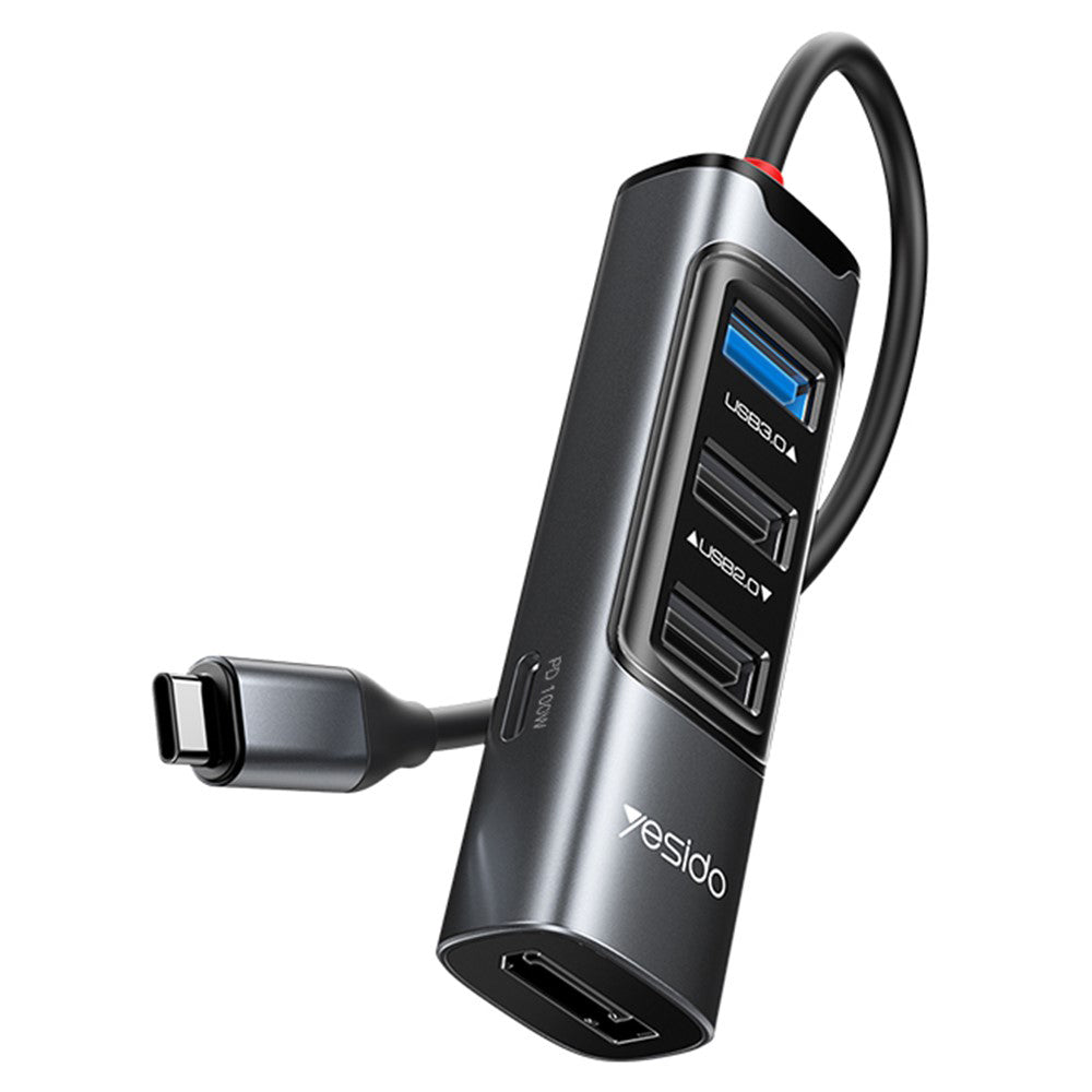 USB-C Hub Yesido HB23, 5i1, Grå
