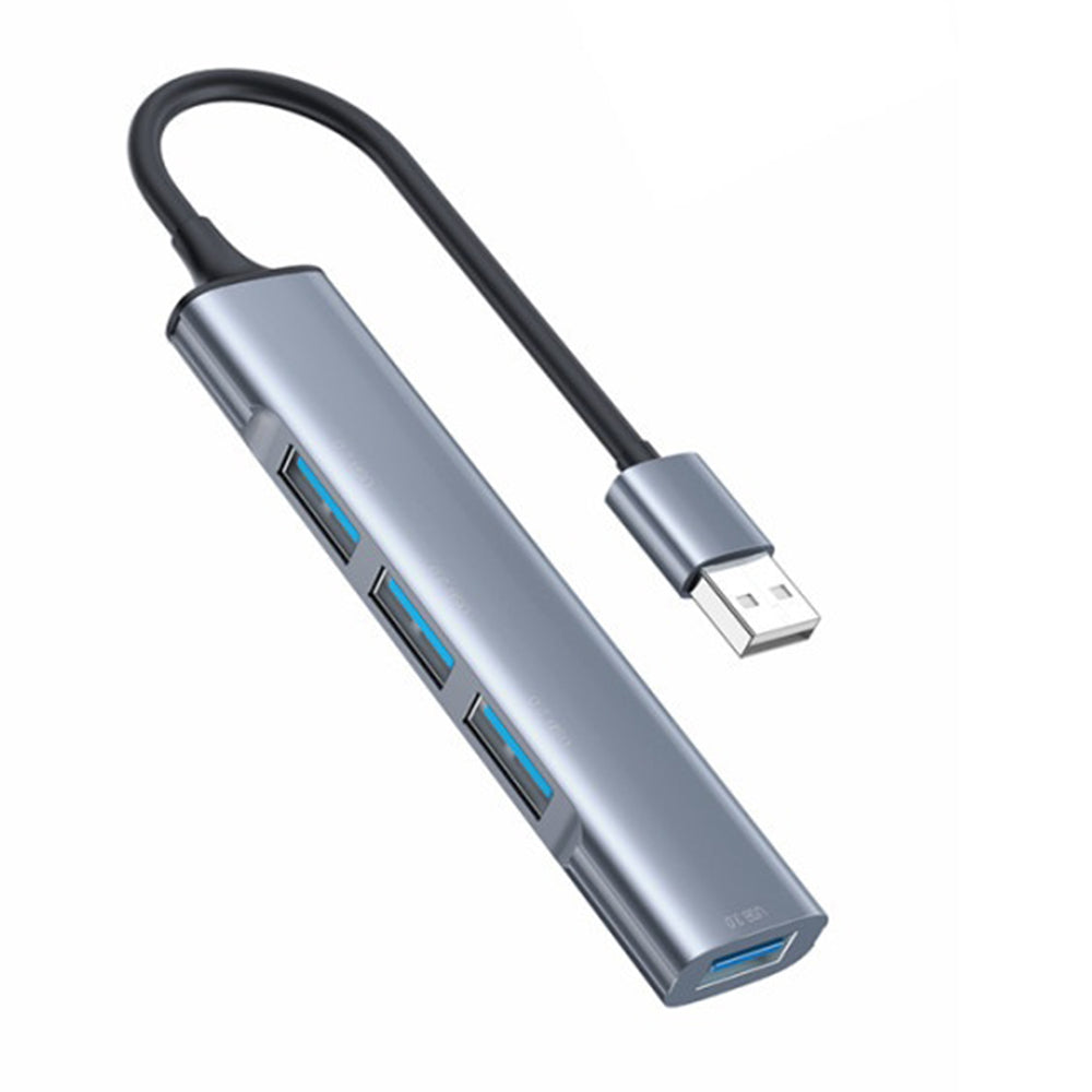 USB-hub Yesido HB18, 4-i-1, Grå