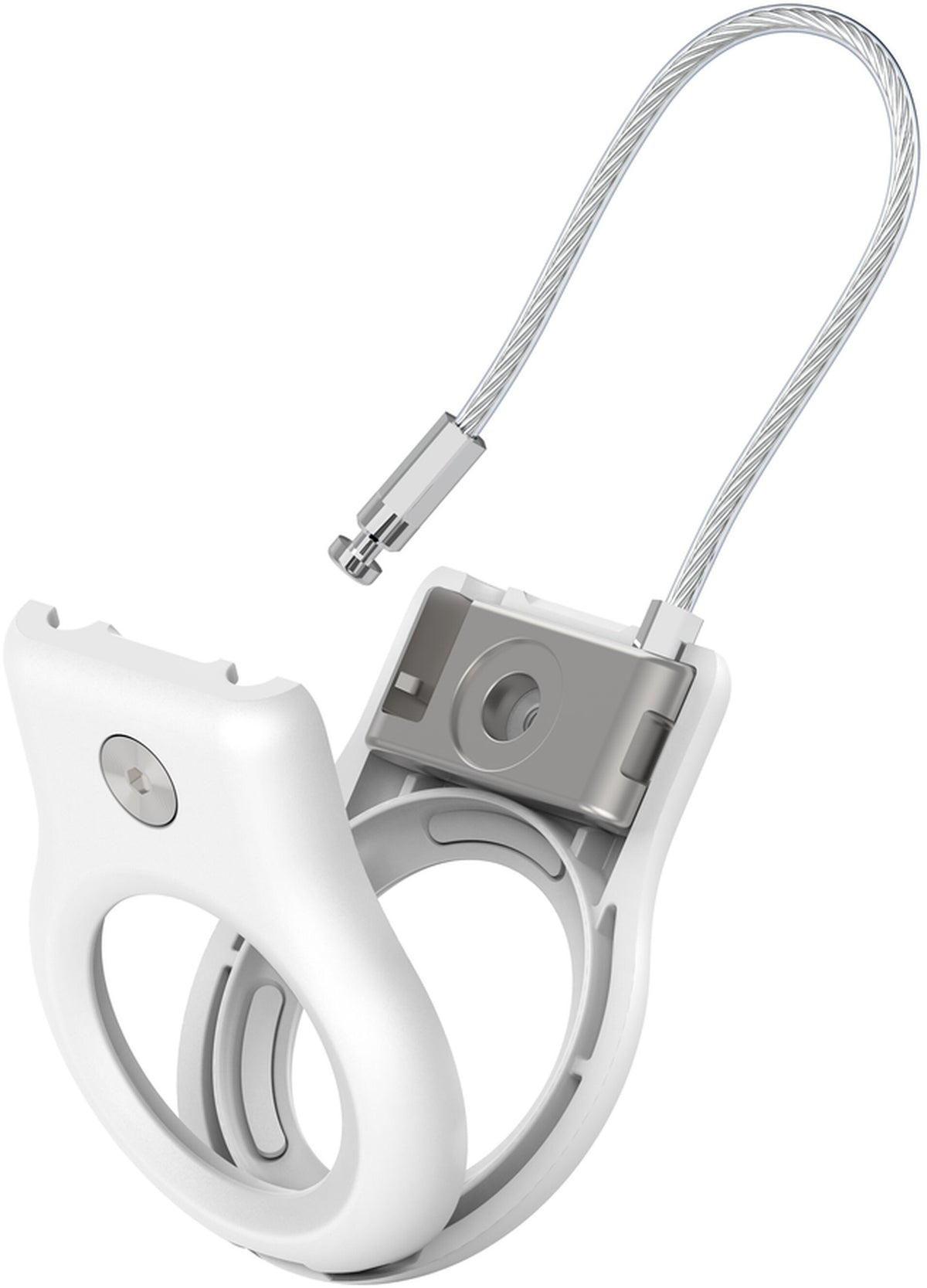 Belkin Wire Cable-etui til Apple AirTag, hvid MSC009btWH