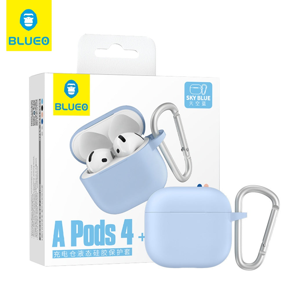 Blueo Liquid-etui til Apple AirPods 4, Blå