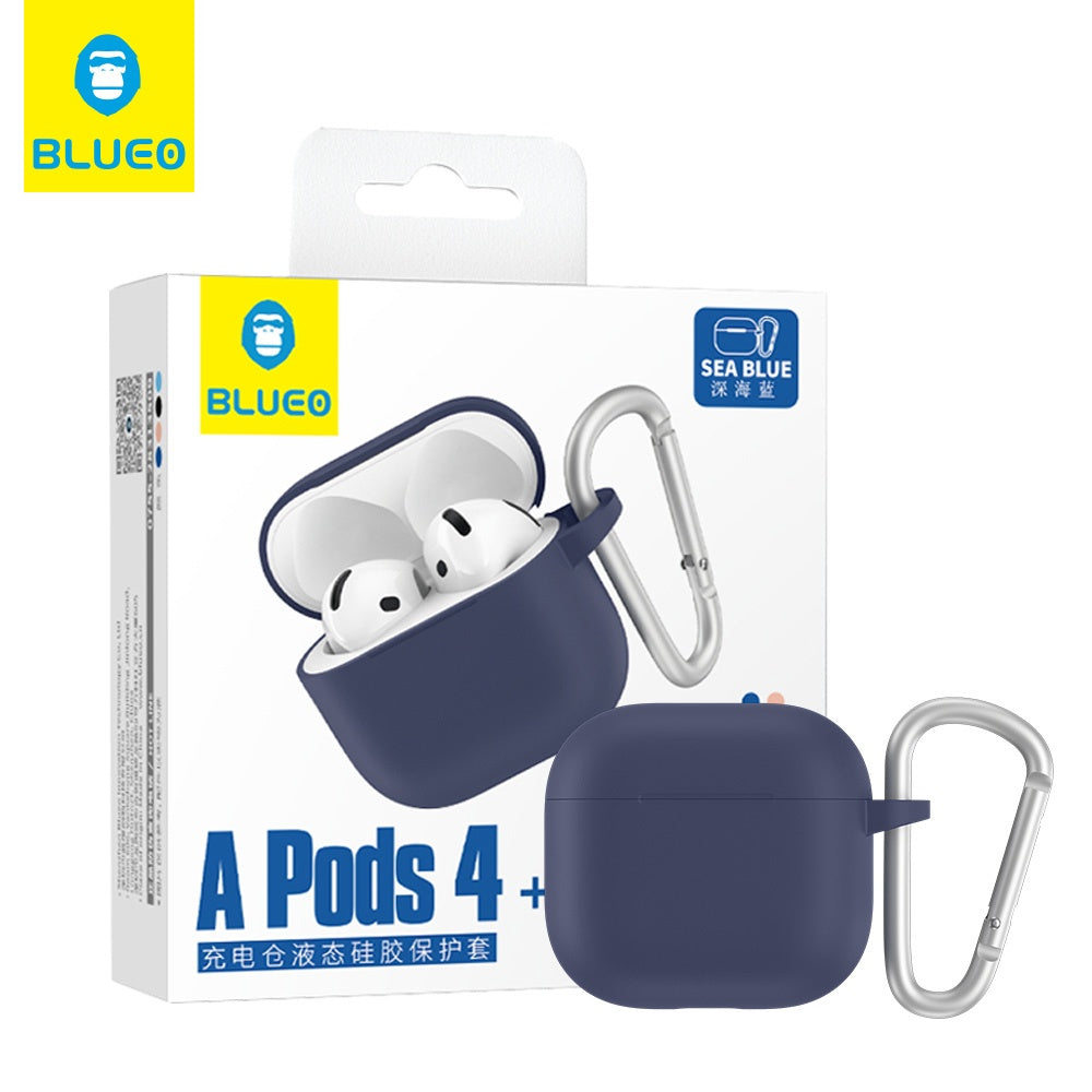 Blueo Liquid-etui til Apple AirPods 4 / AirPods 5, marineblå