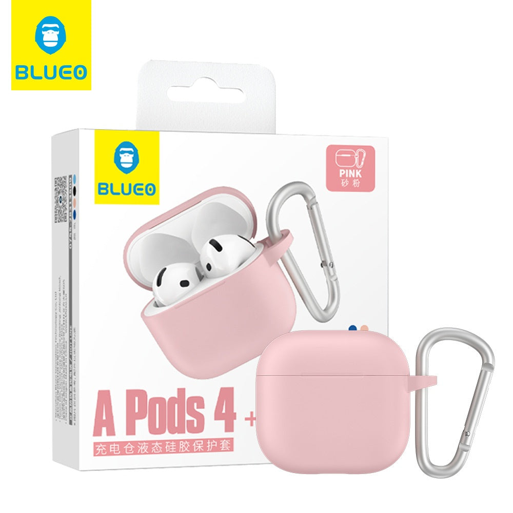 Blueo Liquid-etui til Apple AirPods 4, Lyserød