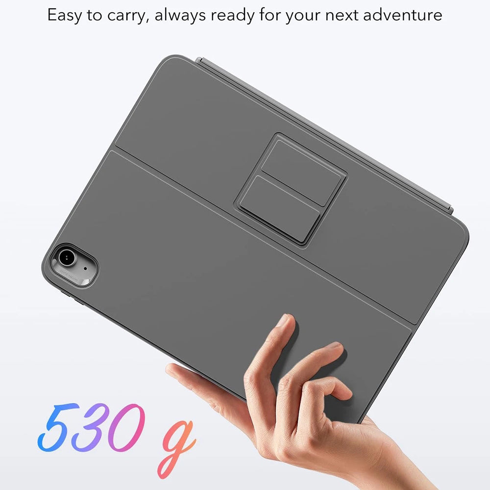 Tastaturcover til Apple iPad (2025) / (2022), ESR, Flex, Grå