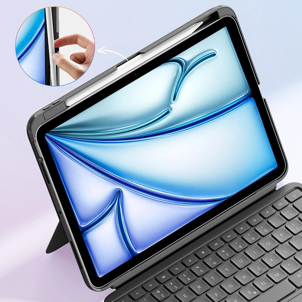 Tastaturcover til Apple iPad (2025) / (2022), ESR, Flex, Grå