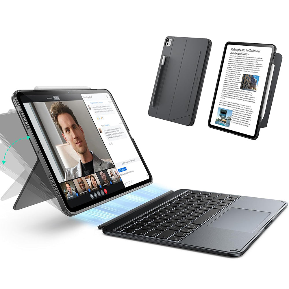 Tastaturcover til Apple iPad Air 11 (2026) / iPad Air 11 (2025) / Air 11 (2024) / Air (2022) / Air (2020), ESR, Shift, Grå