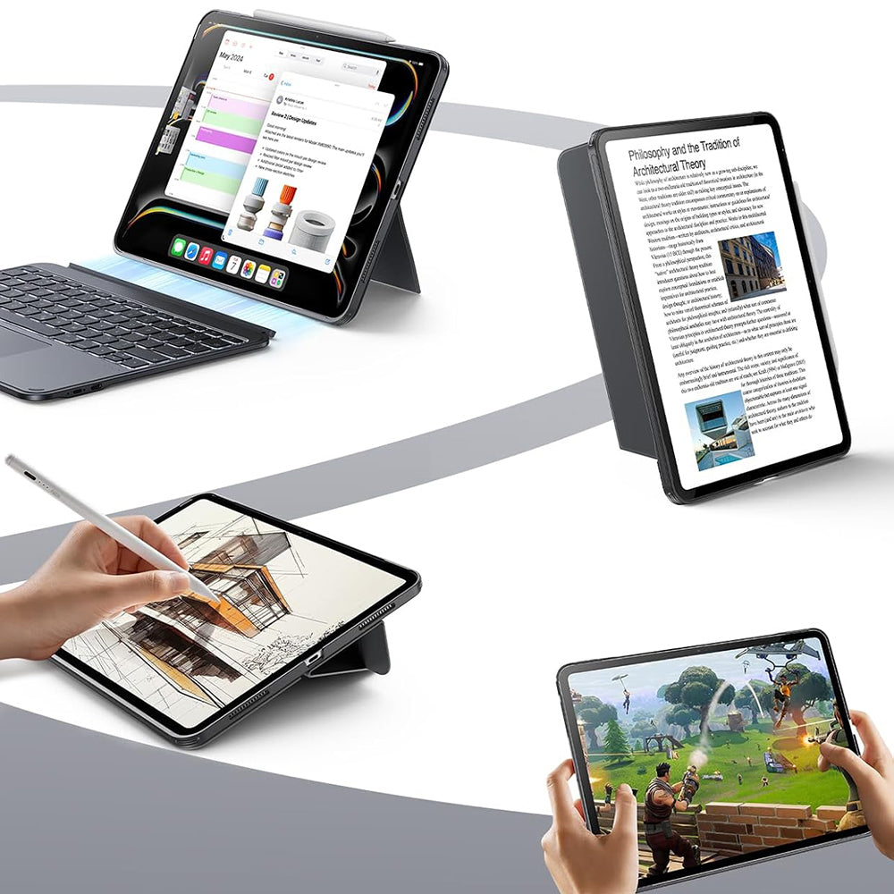 Tastaturcover til Apple iPad Air 11 (2026) / iPad Air 11 (2025) / Air 11 (2024) / Air (2022) / Air (2020), ESR, Shift, Grå