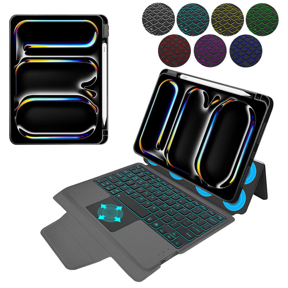 Tastaturcover til Apple iPad Pro 11 (2024), Techsuit, KeyTab Pro, Sort