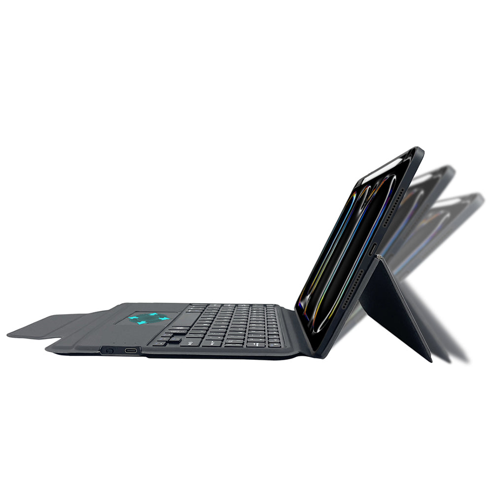 Tastaturcover til Apple iPad Pro 11 (2024), Techsuit, KeyTab Pro, Sort