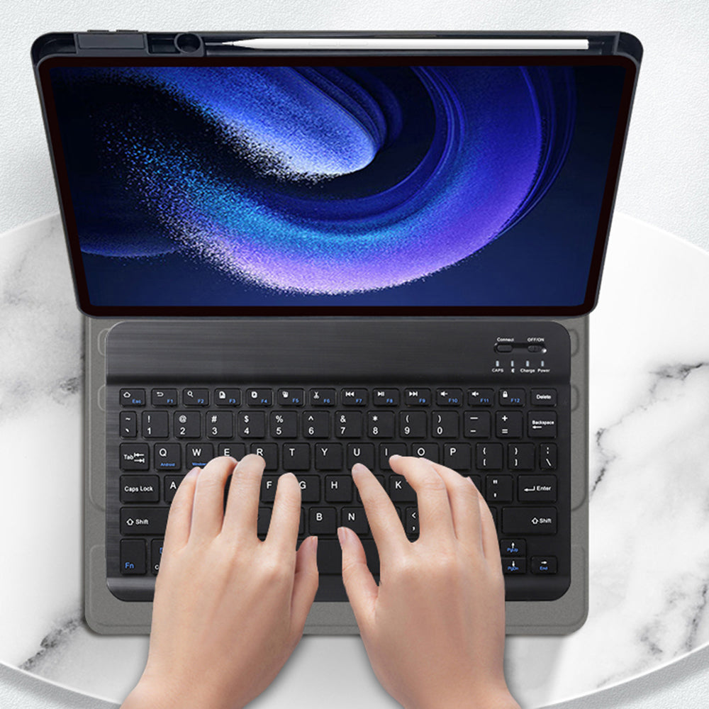 Tastaturcover til Samsung Galaxy Tab A9+, Techsuit, CozyTab, Sort
