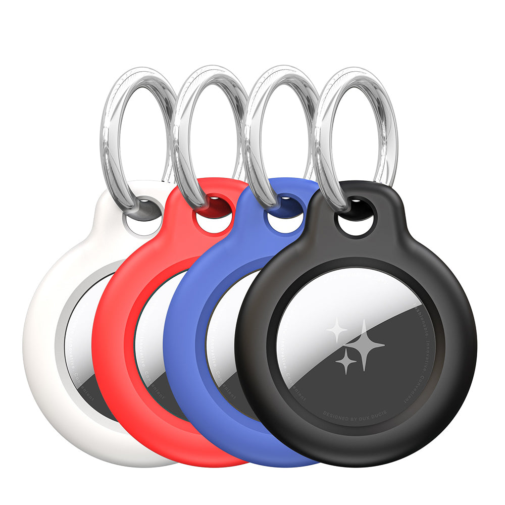 DUX DUCIS Secure etui til Apple AirTag, sæt med 4 stykker, forskellige farver
