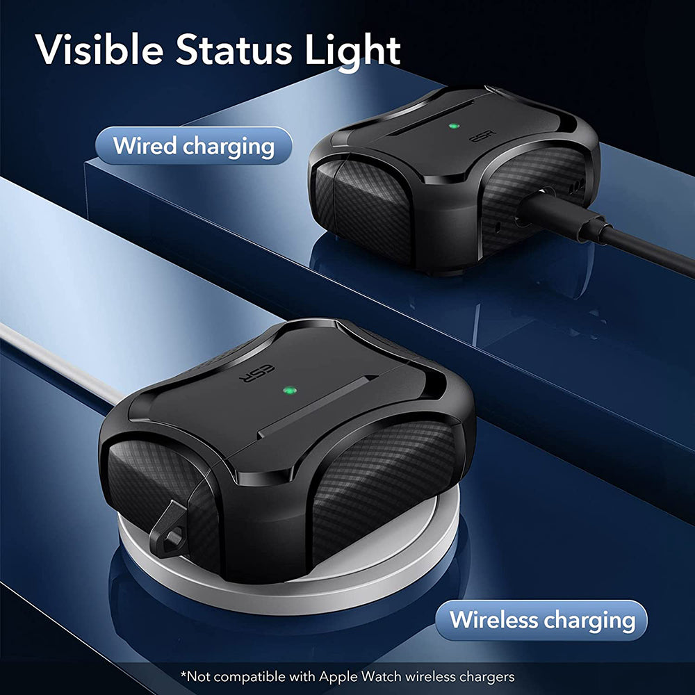 ESR Cyber Armor Tough etui til Apple AirPods Pro Series, Sort