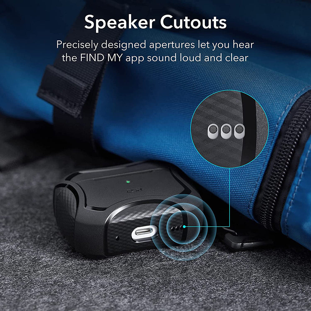 ESR Cyber Armor Tough etui til Apple AirPods Pro Series, Sort
